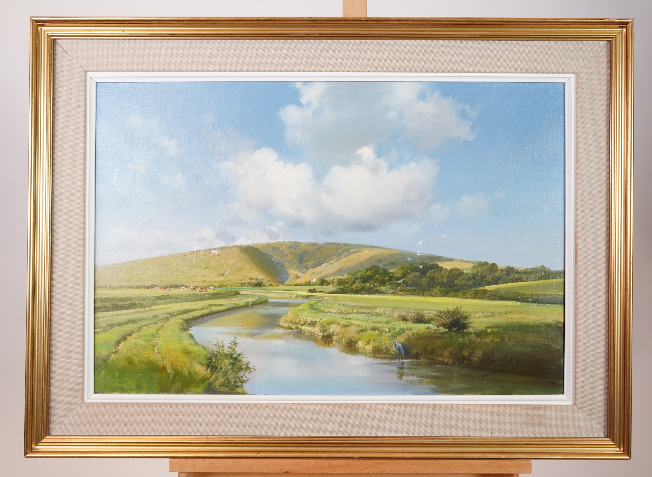 Frank Wootton, 1914-1998, 'High and Over and the River Cuckmere, Sussex'